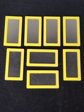 8 Vintage 1978 Mattel Barbie A-Frame Dream House Replacement Windows 2588 Yellow